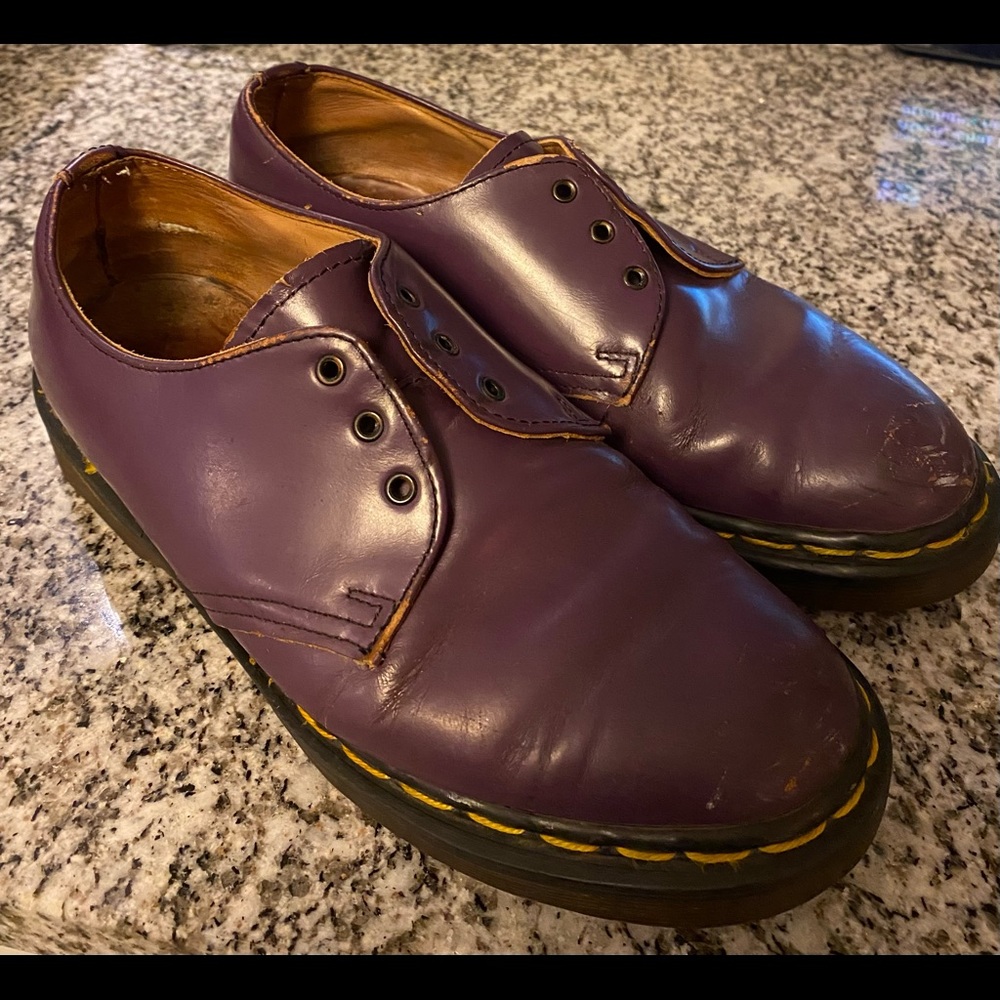 *Vintage* Doc Marten Oxford Shoes in Purple! 29 years old! Great condition